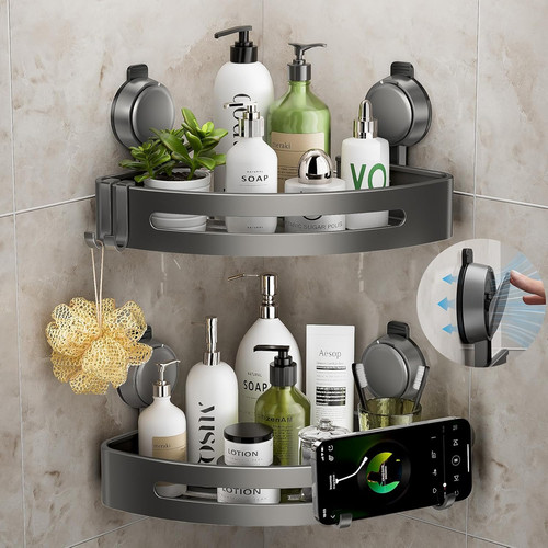 Corner shower caddy suction - corner,